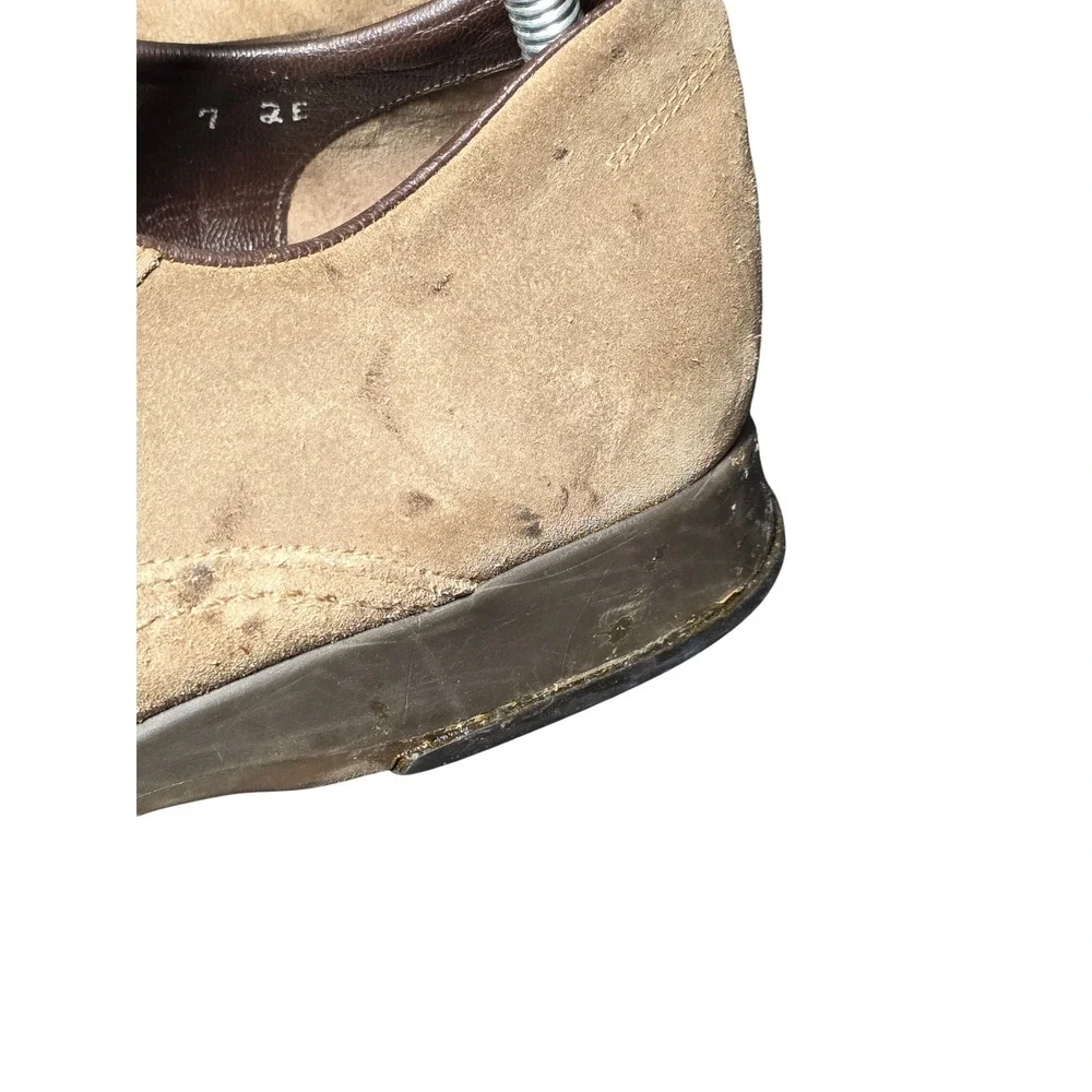 Salvatore Ferragamo Mens Tan Suede Lace Up‎ Oxford Shoes UH35404 Size 7 EE Italy